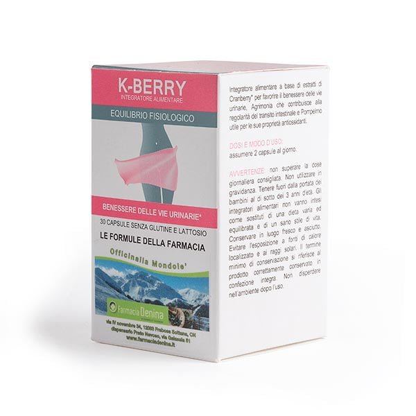 K-BERRY rimedio naturale per la cistite e il benessere delle vie urinarie