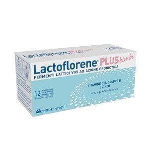 Lactoflorene Plus Bimbi fermenti lattici 12 flaconcini. Farmacia Denina