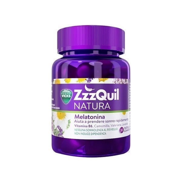 ZzzQuil NATURA™, integratore naturale per il sonno (30 pastiglie gommose)